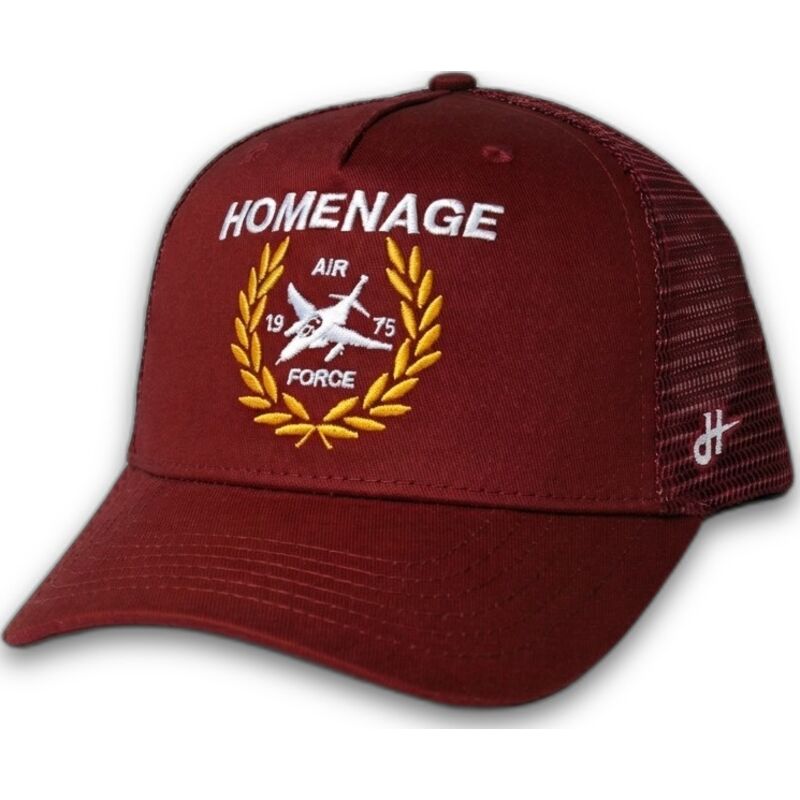petten-gebogen-rood-snapback-the-trucker-jet-military-surplus-the-van-homenage