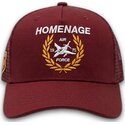 petten-gebogen-rood-snapback-the-trucker-jet-military-surplus-the-van-homenage