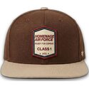 petten-plat-bruin-snapback-squadron-military-surplus-the-retro-van-homenage