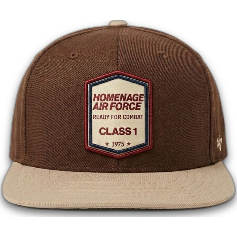 petten-plat-bruin-snapback-squadron-military-surplus-the-retro-van-homenage