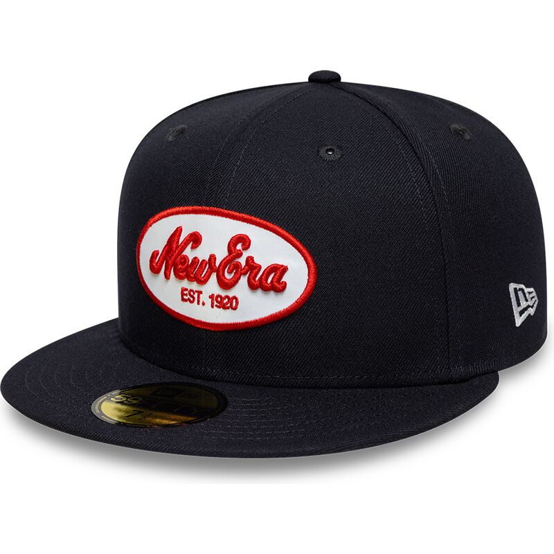 petten-plat-marineblauw-fitted-59fifty-oval-patch-van-new-era