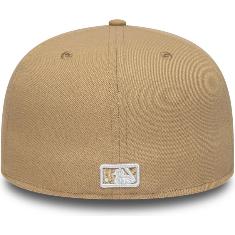 petten-plat-bruin-fitted-59fifty-league-essential-van-new-york-yankees-mlb-van-new-era