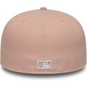 petten-plat-roze-fitted-59fifty-league-essential-van-new-york-yankees-mlb-van-new-era