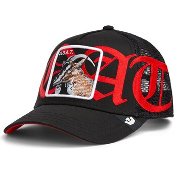 Petten gebogen zwart snapback Old English Goat The Farm...