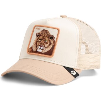 Petten gebogen beige snapback Blur King The Farm van...