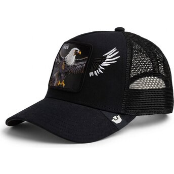 Petten gebogen zwart snapback Wings Free The Farm van...