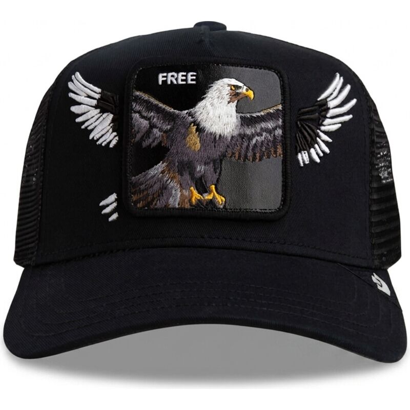 petten-gebogen-zwart-snapback-wings-free-the-farm-van-goorin-bros