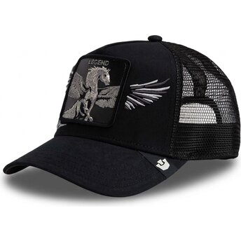 Petten gebogen zwart snapback Wings Legend The Farm van...