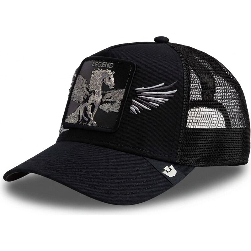 petten-gebogen-zwart-snapback-wings-legend-the-farm-van-goorin-bros
