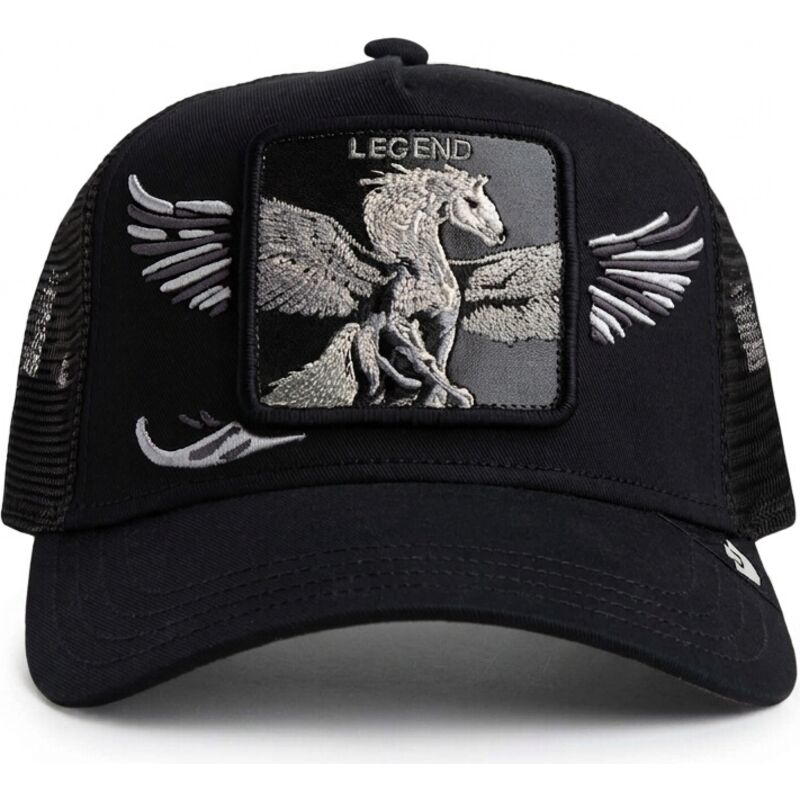 petten-gebogen-zwart-snapback-wings-legend-the-farm-van-goorin-bros