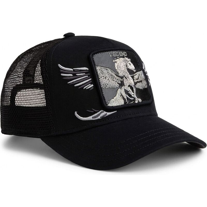 petten-gebogen-zwart-snapback-wings-legend-the-farm-van-goorin-bros