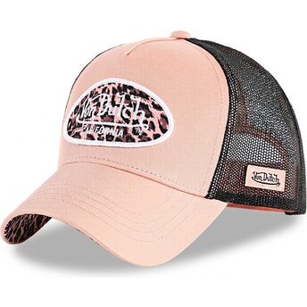 Petten gebogen roze snapback LOLE van Von Dutch