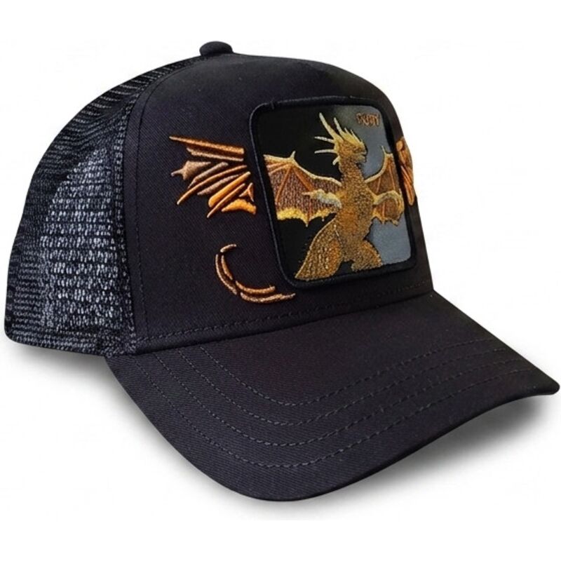 petten-gebogen-zwart-snapback-wings-fury-the-farm-van-goorin-bros
