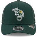 petten-gebogen-groen-snapback-9seventy-stretch-snap-evergreen-van-oakland-athletics-mlb-van-new-era