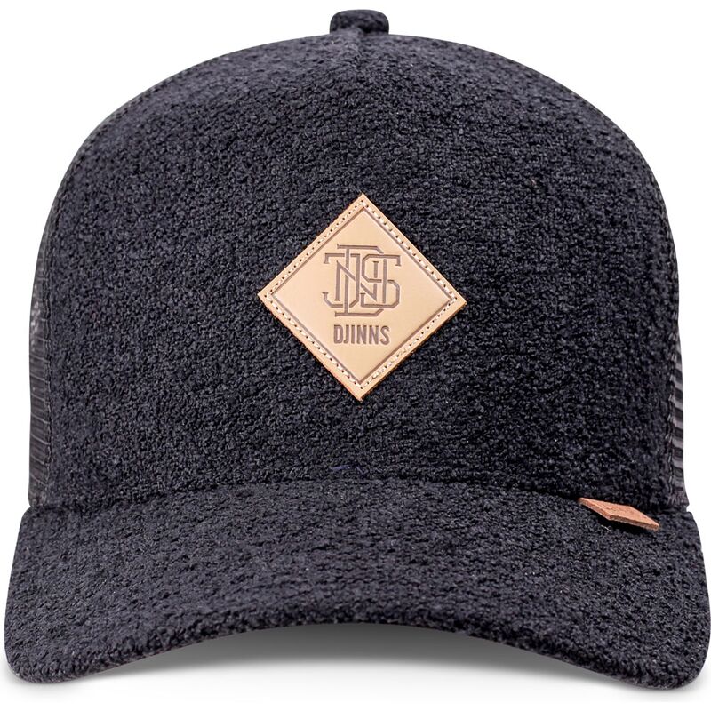petten-gebogen-zwart-snapback-hft-knobfab-van-djinns