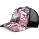petten-gebogen-rood-snapback-hft-patternabstract-van-djinns