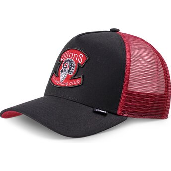 Petten gebogen zwart snapback HFT OctoGrape van Djinns