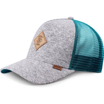 Petten gebogen grijs snapback HFT ColourMelange van Djinns