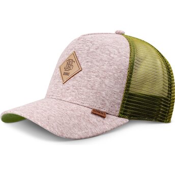 Petten gebogen meerkleurig snapback HFT ColourMelange van Djinns