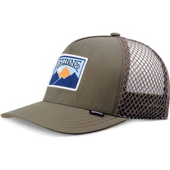 Petten gebogen groen snapback HFT BigNet Mountain van Djinns