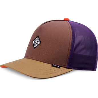 Petten gebogen meerkleurig snapback HFT MoBeSea Mud van...