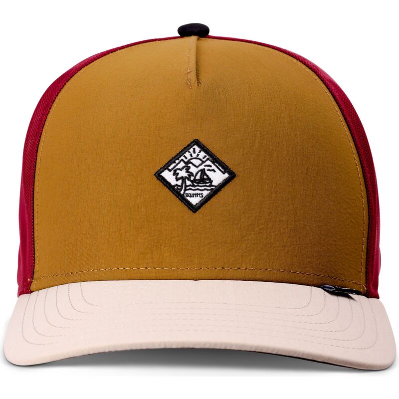 petten-gebogen-meerkleurig-snapback-hft-mobesea-chestnut-van-djinns