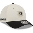 petten-gebogen-beige-snapback-9forty-m-crown-training-pack-2026-van-las-vegas-raiders-nfl-van-new-era