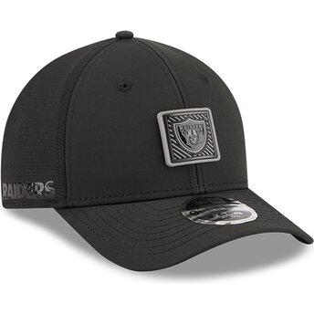 Petten gebogen zwart snapback 9FORTY M-Crown Training Pack 2026 van Las Vegas Raiders NFL van New Era
