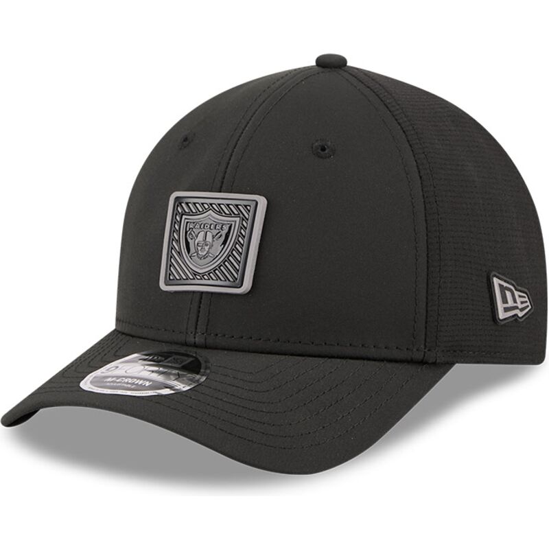 petten-gebogen-zwart-snapback-9forty-m-crown-training-pack-2026-van-las-vegas-raiders-nfl-van-new-era