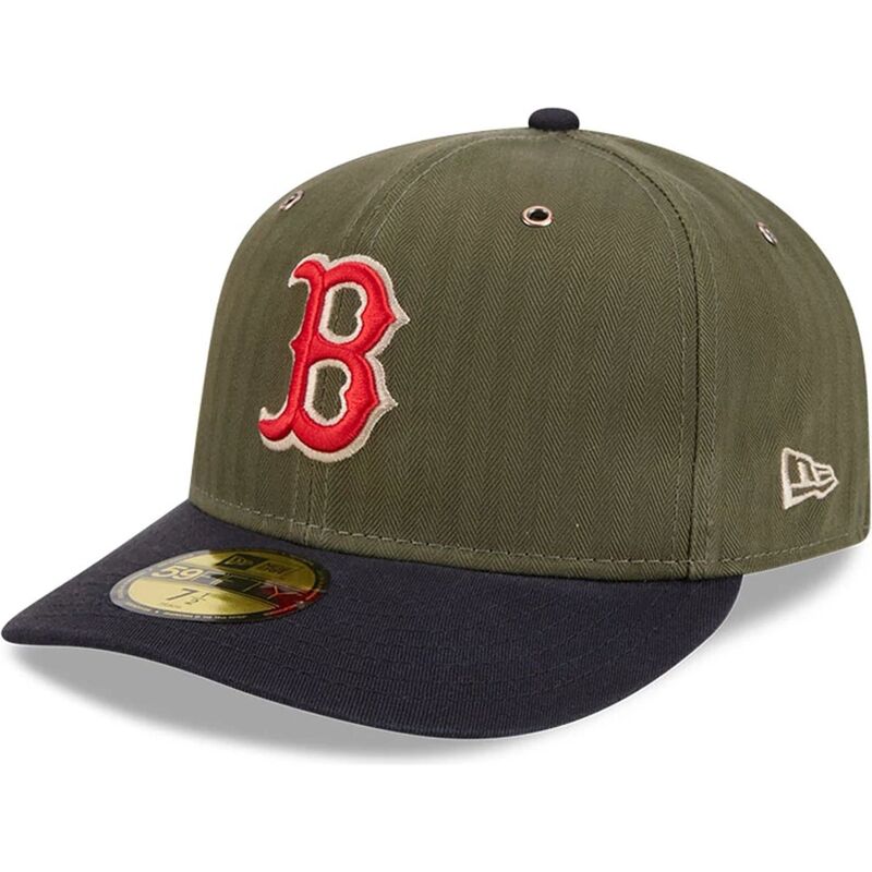 petten-gebogen-groen-fitted-59fifty-pre-curved-american-herringbone-van-boston-red-sox-mlb-van-new-era