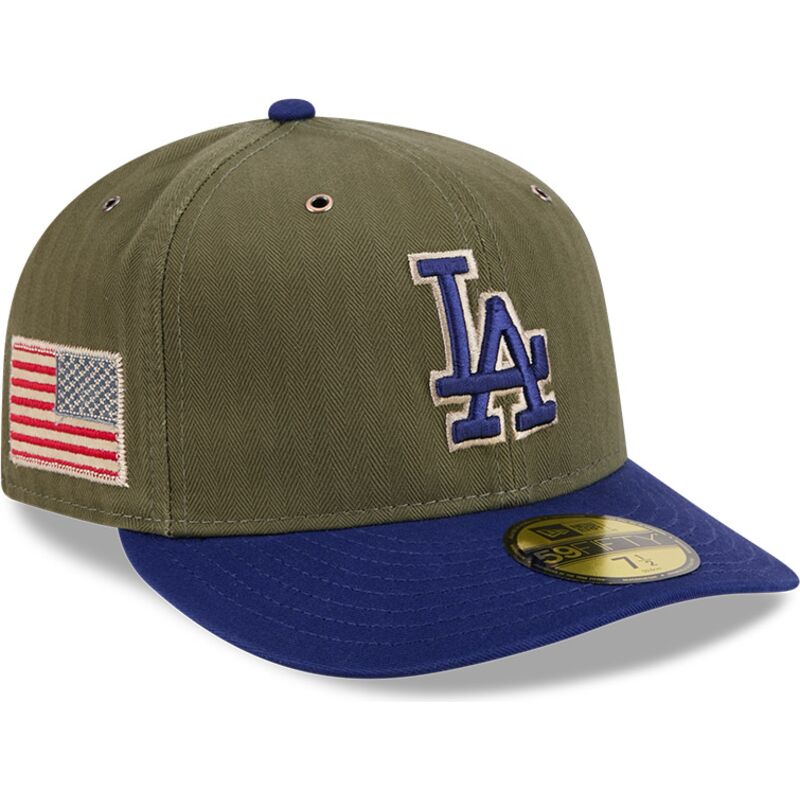 petten-gebogen-groen-fitted-59fifty-pre-curved-american-herringbone-van-los-angeles-dodgers-mlb-van-new-era
