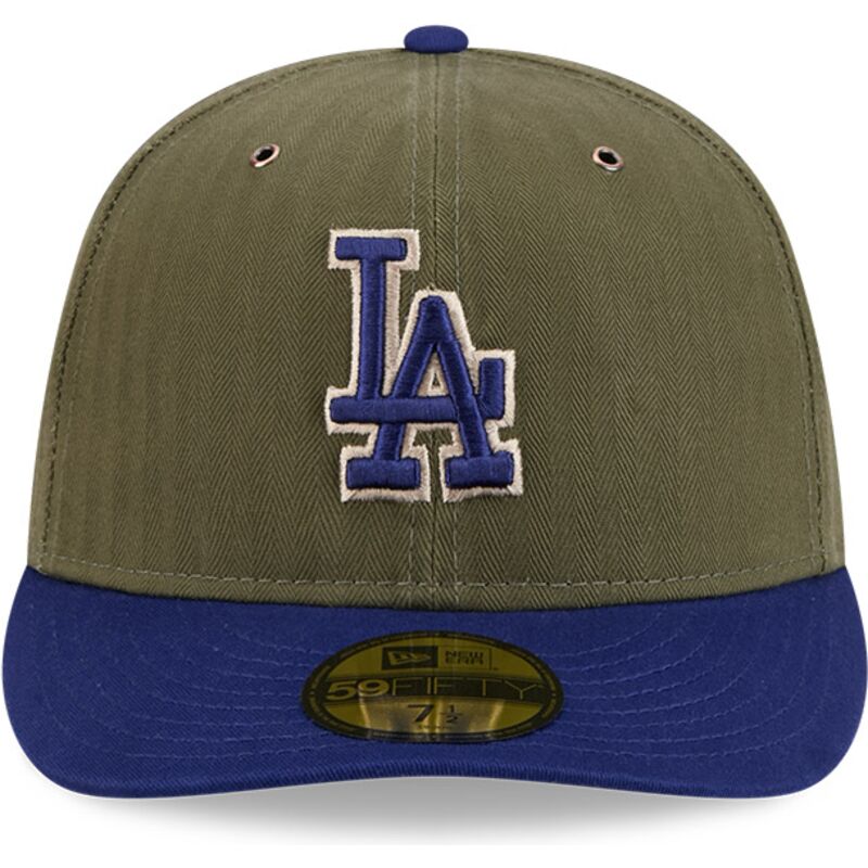 petten-gebogen-groen-fitted-59fifty-pre-curved-american-herringbone-van-los-angeles-dodgers-mlb-van-new-era