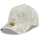 petten-gebogen-beige-fitted-59forty-a-frame-leafy-palm-van-new-era