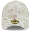 petten-gebogen-beige-fitted-59forty-a-frame-leafy-palm-van-new-era