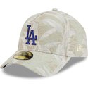 petten-gebogen-beige-fitted-59forty-a-frame-leafy-palm-van-los-angeles-dodgers-mlb-van-new-era