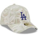 petten-gebogen-beige-fitted-59forty-a-frame-leafy-palm-van-los-angeles-dodgers-mlb-van-new-era