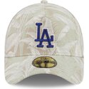 petten-gebogen-beige-fitted-59forty-a-frame-leafy-palm-van-los-angeles-dodgers-mlb-van-new-era