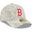 petten-gebogen-beige-fitted-59forty-a-frame-leafy-palm-van-boston-red-sox-mlb-van-new-era