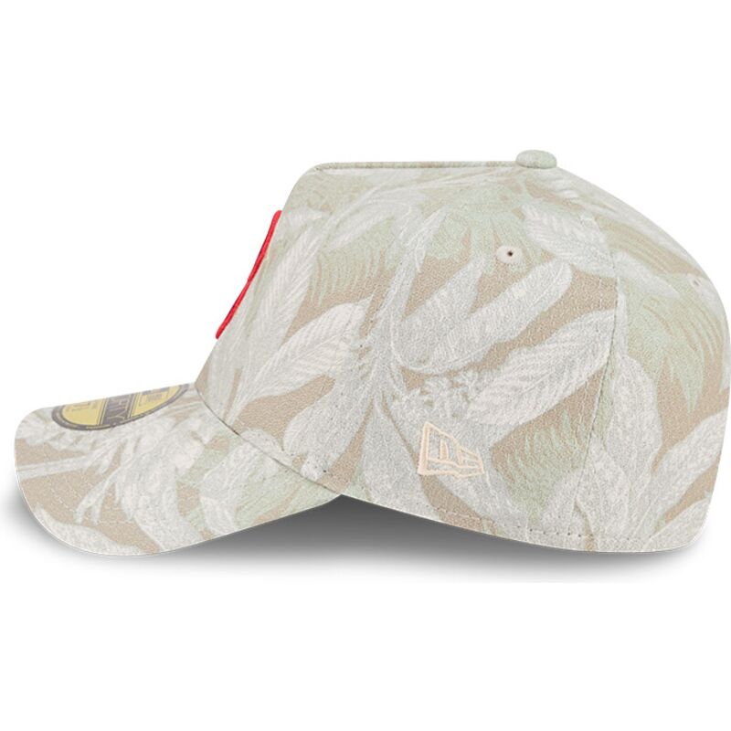petten-gebogen-beige-fitted-59forty-a-frame-leafy-palm-van-boston-red-sox-mlb-van-new-era