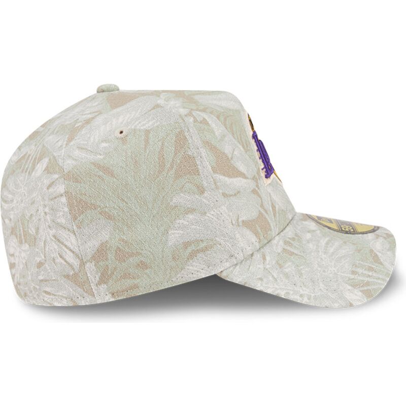 petten-gebogen-beige-fitted-59forty-a-frame-leafy-palm-van-los-angeles-lakers-nba-van-new-era
