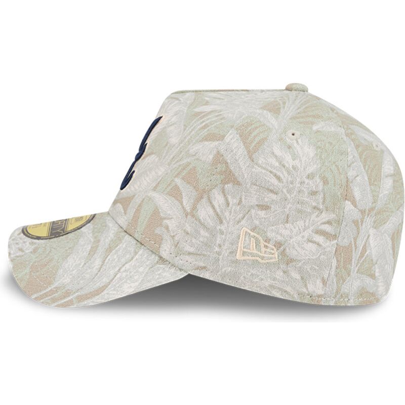 petten-gebogen-beige-fitted-59forty-a-frame-leafy-palm-van-atlanta-braves-mlb-van-new-era