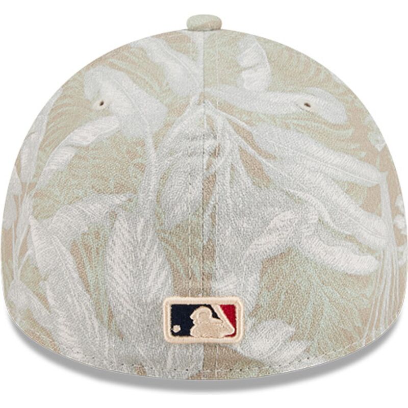 petten-gebogen-beige-fitted-59forty-a-frame-leafy-palm-van-atlanta-braves-mlb-van-new-era