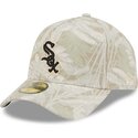 petten-gebogen-beige-fitted-59forty-a-frame-leafy-palm-van-chicago-white-sox-mlb-van-new-era