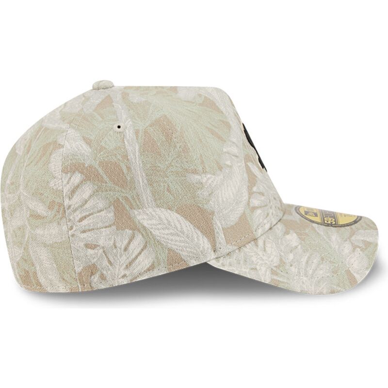 petten-gebogen-beige-fitted-59forty-a-frame-leafy-palm-van-chicago-white-sox-mlb-van-new-era