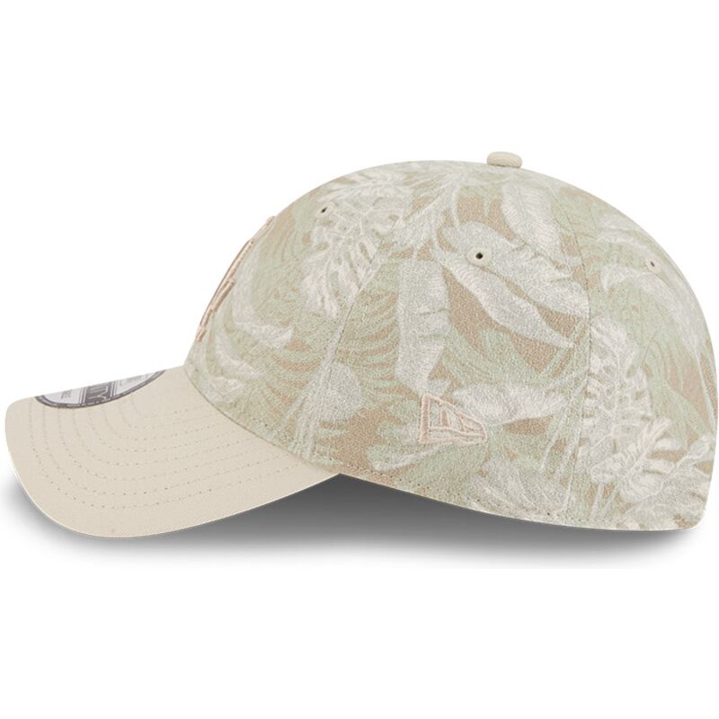 petten-gebogen-beige-verstelbaar-9twenty-leafy-palm-van-los-angeles-dodgers-mlb-van-new-era