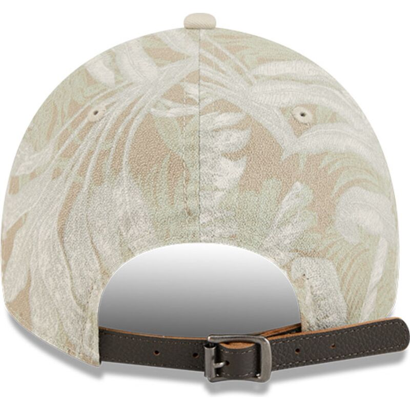 petten-gebogen-beige-verstelbaar-9twenty-leafy-palm-van-new-york-yankees-mlb-van-new-era