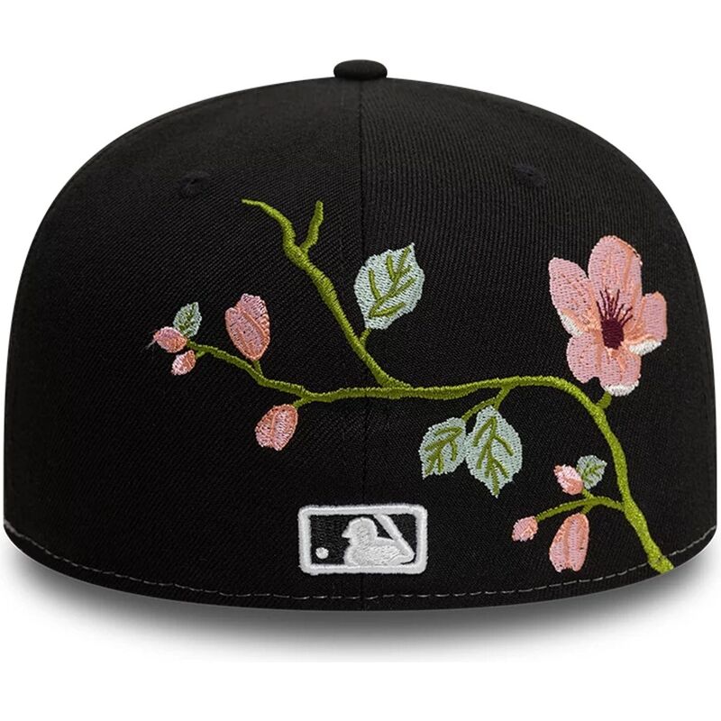 petten-plat-zwart-fitted-59fifty-floral-van-chicago-white-sox-mlb-van-new-era