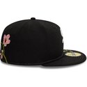 petten-plat-zwart-fitted-59fifty-floral-van-chicago-white-sox-mlb-van-new-era