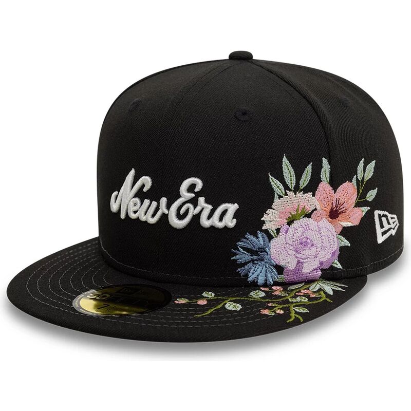 petten-plat-zwart-fitted-59fifty-floral-emb-van-new-era
