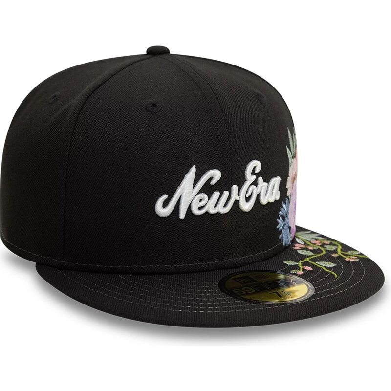 petten-plat-zwart-fitted-59fifty-floral-emb-van-new-era